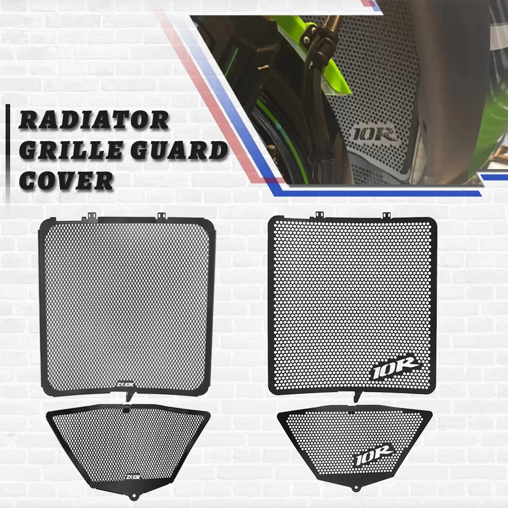 

Защита радиатора мотоцикла, защита двигателя головки блока цилиндров, полный комплект для Kawasaki ZX10R ZX 10R 2011-2020 2019 2018 Ninja ZX-10R