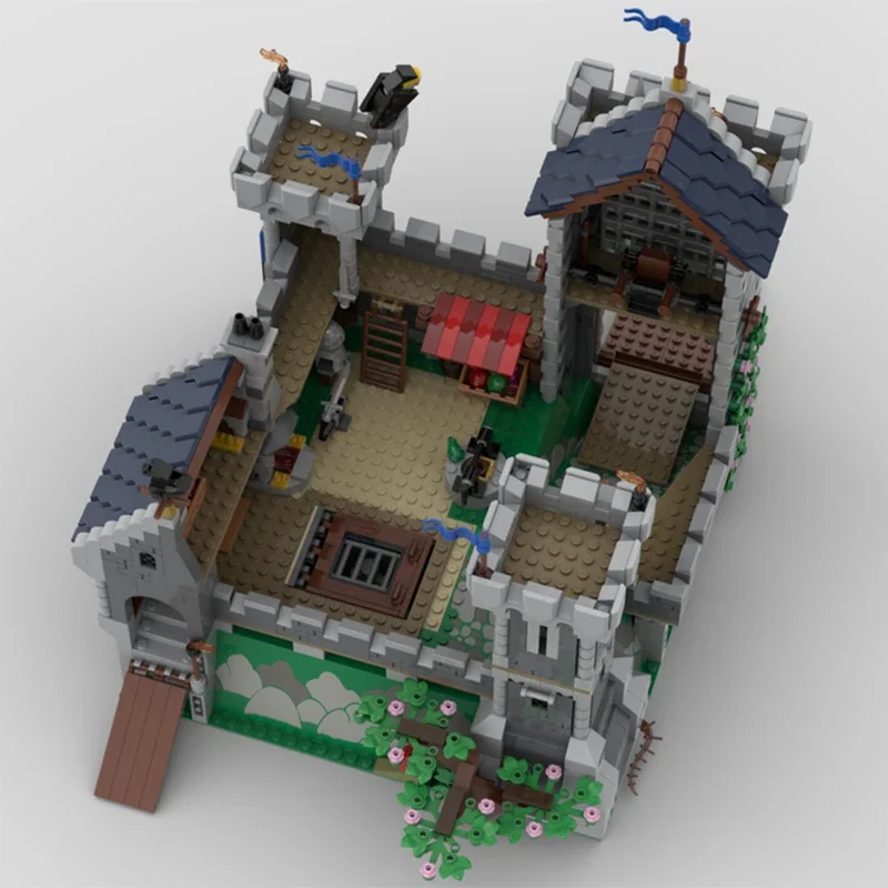 Moc Bouwstenen Street View Model Falcon Knight's Castle Technologie Modulaire Blokken Geschenken Speelgoed Voor Kinderen DIY Sets Montage