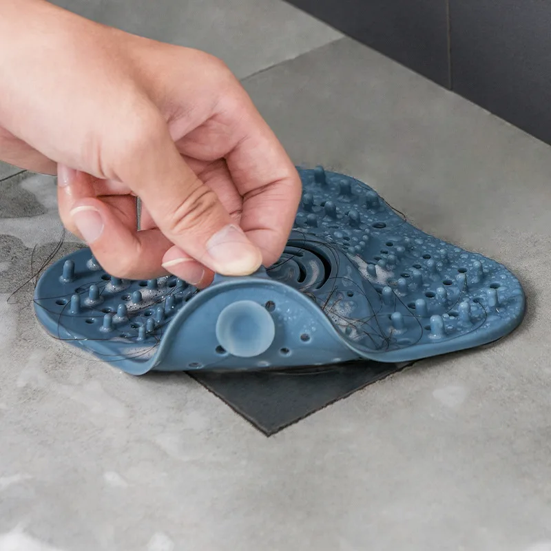 

Shower Drain Covers with Sucker, Rubber Sink Strainer Drain Protector Hair Catcher for Kitchen and Bathroom