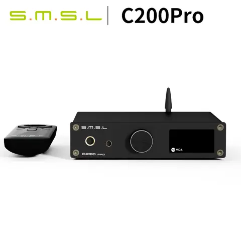 SMSL C200 PRO ESS ES9039Q2M Bluetooth DAC Headphone Amplifier with Remote Control