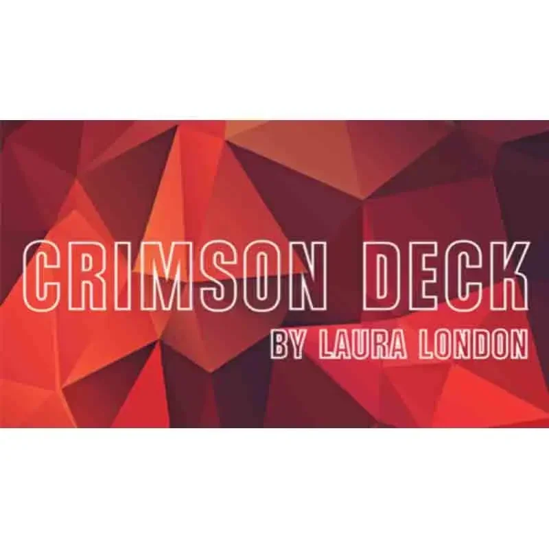 Crimson Deck by Laura London and The Other Brother (Gimmicks and Online Instructions) Card Magic Tricks Illusions Magician Decks