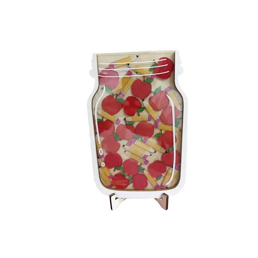 

Wooden Positive Behavior Rewards Jar Cartoon Individuation Kids Star Reward Jars Good Behavior Reward Acrylic