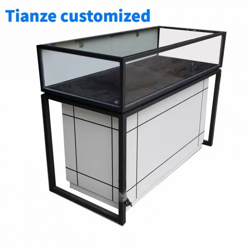 [Customized]Jewelry store Lockable glass display cabinets retail floor jewellery cabinet