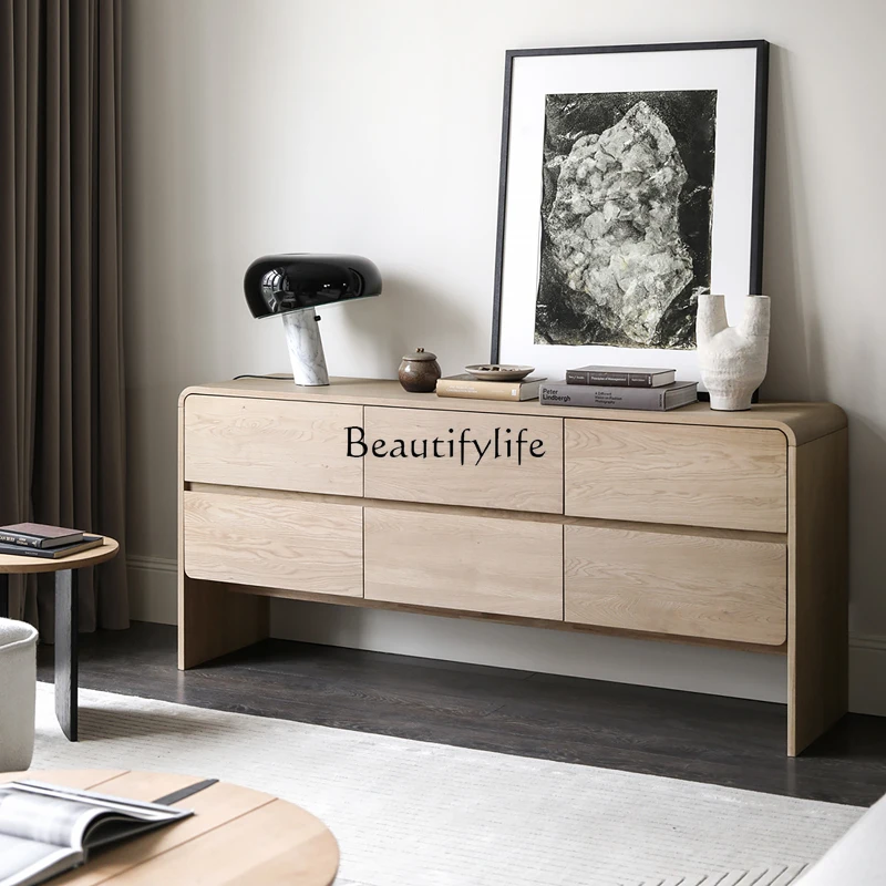 

10*Japanese-style simple medieval wabi-sabi bucket cabinet household small apartment solid wood Italian minimalist storage cabin