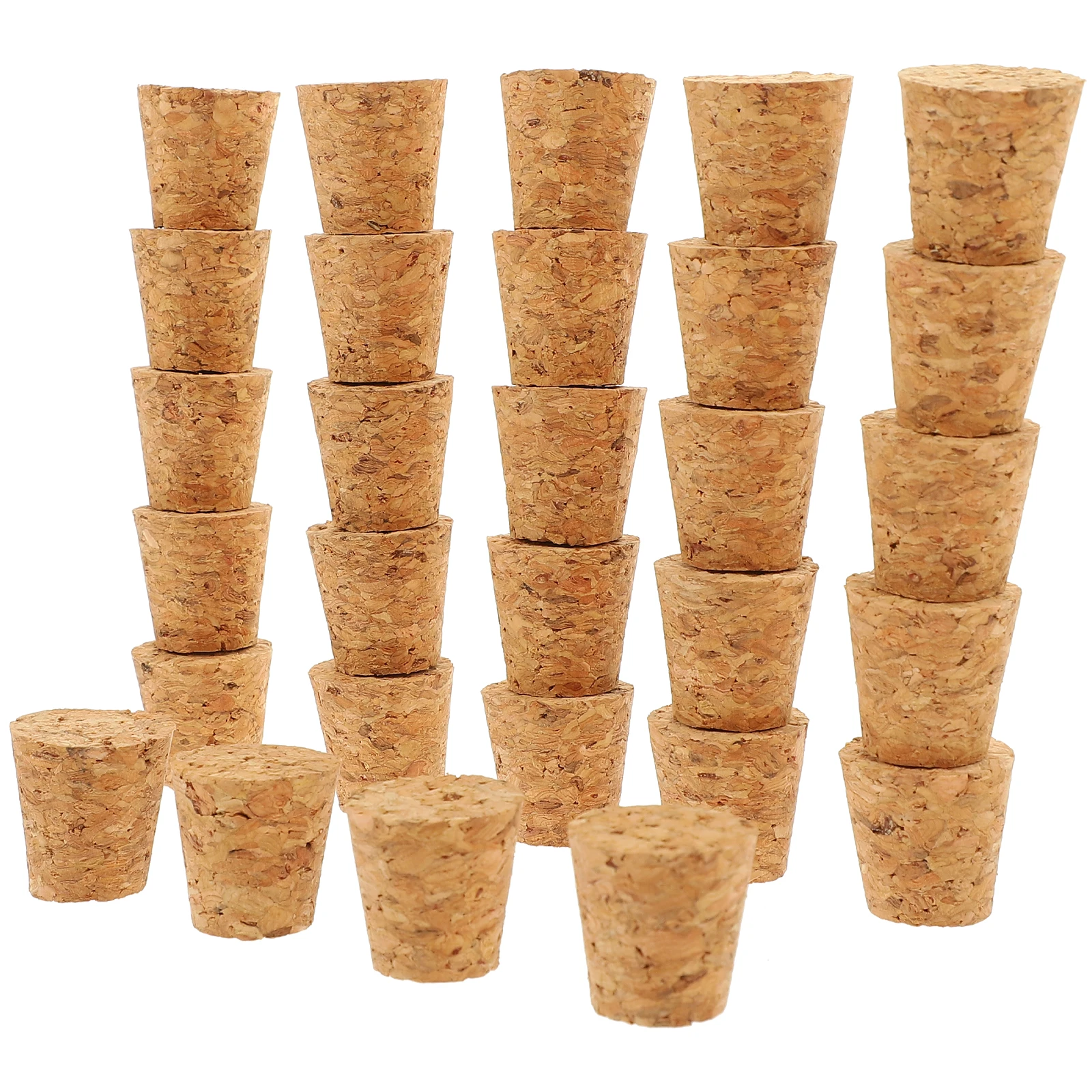 

30 Pcs Glass Bottle Cork Stopper 29 5x25x20mm Plug Decanter Barrel Stoppers Soft Wooden Crafts Decorate Bottle Caps
