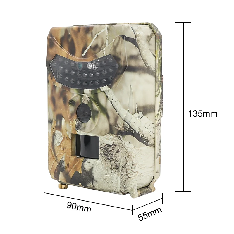 Cámara de caza al aire libre 12MP, Detector de animales salvajes, cámara de rastreo HD, monitoreo impermeable, detección de calor infrarrojo, visión nocturna