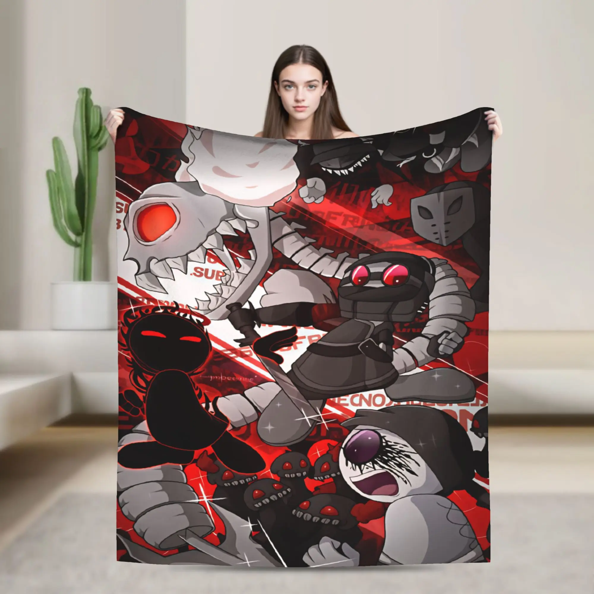 Soft Blanket Picnic MADNESS COMBAT Bedding Throws  Flannel Bedspread For Couch Chair Sofa Bed Funny Sofa Bed Cover