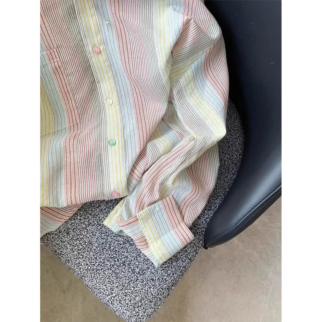 

Рубашки с длинным рукавом, женские клетчатые рубашки большого размера на пуговицах, свободный крой в стиле ретро, женский консервативный стиль, молодежная офисная повседневная одежда