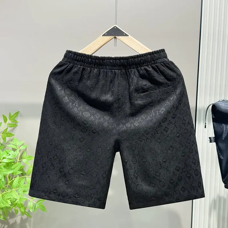 Graffiti full print jacquard shorts men's new summer thin loose casual American beach pants