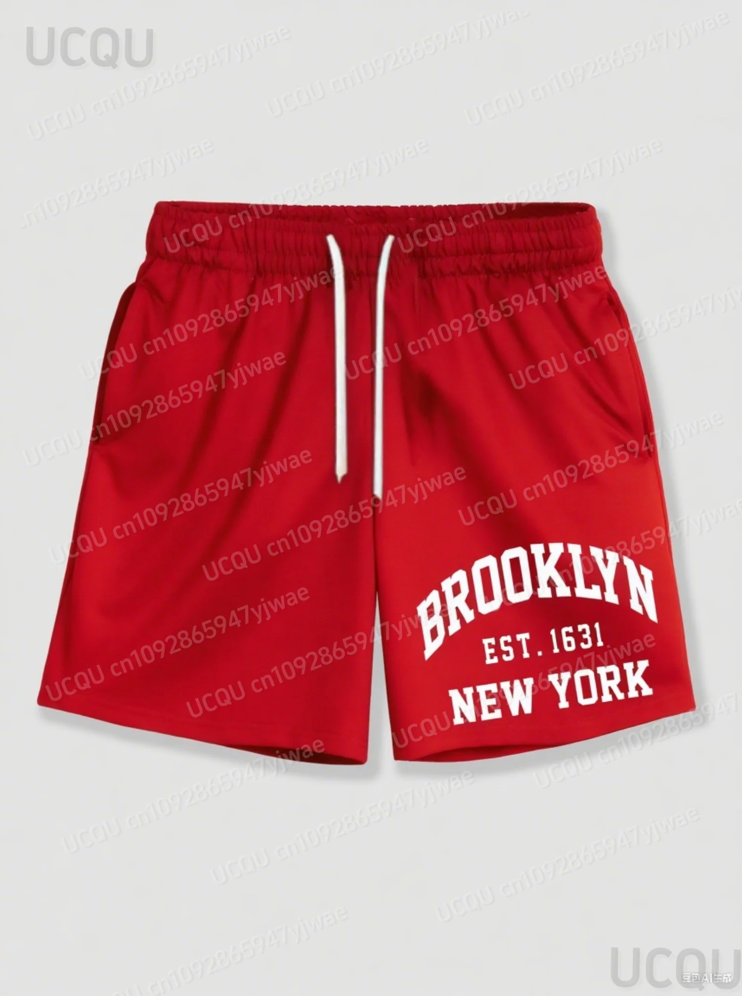 2025 Summer Men Brooklyn New York Print Shorts Men Surf Board Trunks Hawaii Swimwear Pants Shorts Swimsuit Trunks