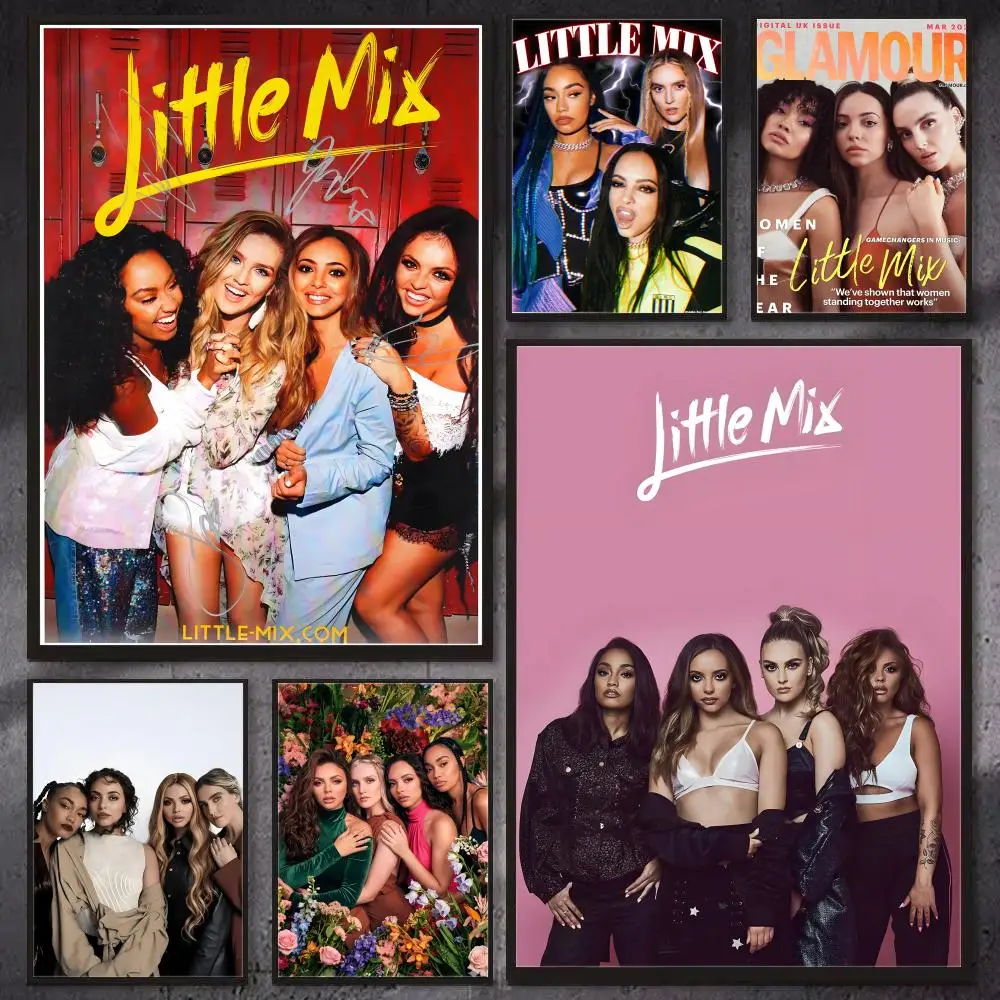 Poster HD Wall Art Print, Self-adhesive Poster Sticker, Aesthetic Home Decor Girl Group L-Little Mix-x