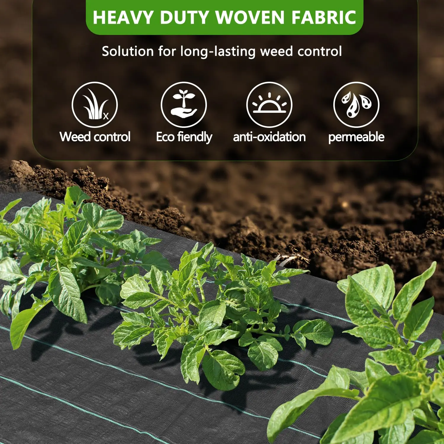 Black Plastic Mulch Film Gardening Weeding Control Fabric Degradable Anti-Grass Cloth for Outdoor Agricultural Use
