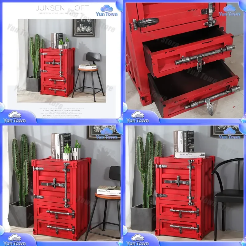 Industrial Wind Storage Cabinet for Cross-Border Furniture Storage Solutions for Home Office Workshop Garage Utility Room