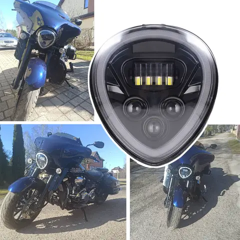 (CE-certifiering) Motorcykel LED-strålkastare för 2006-2017 Y-amaha XV1900 Stratoliner/Midnight Star/Roadliner 8 best sales Stratoliners - №7