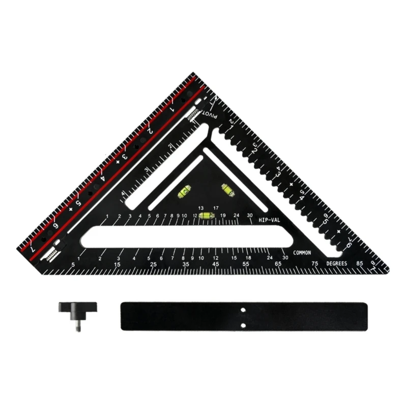 Q2Q4 High Accurate Triangles Ruler Clear Scale With Fixed Positioning, Foldable Plastic Designs For Architects And Designers