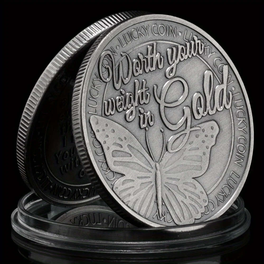 Worth Your Weight In Gold Lucky Coin Creative Gift Collectible Plated Souvenir Coin Collection Gift Commemorative Coin