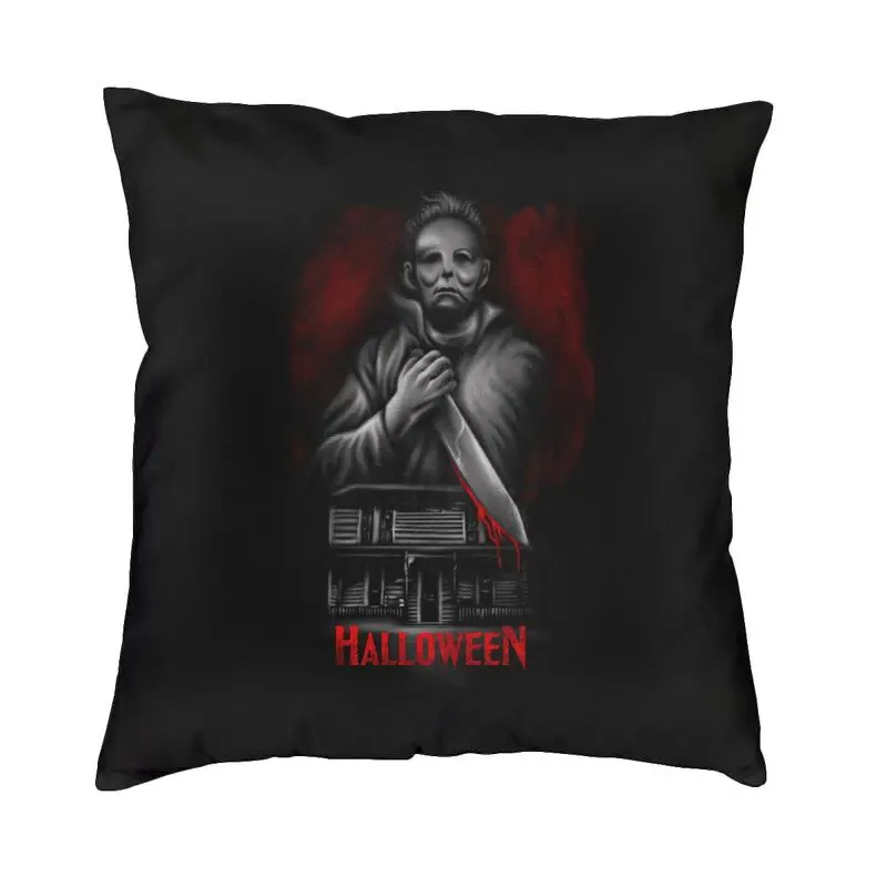 

Квадратная наволочка Майкла Майерса на Хэллоуин, домашний декор, 3D двухсторонняя печатная наволочка из фильма ужасов для дивана