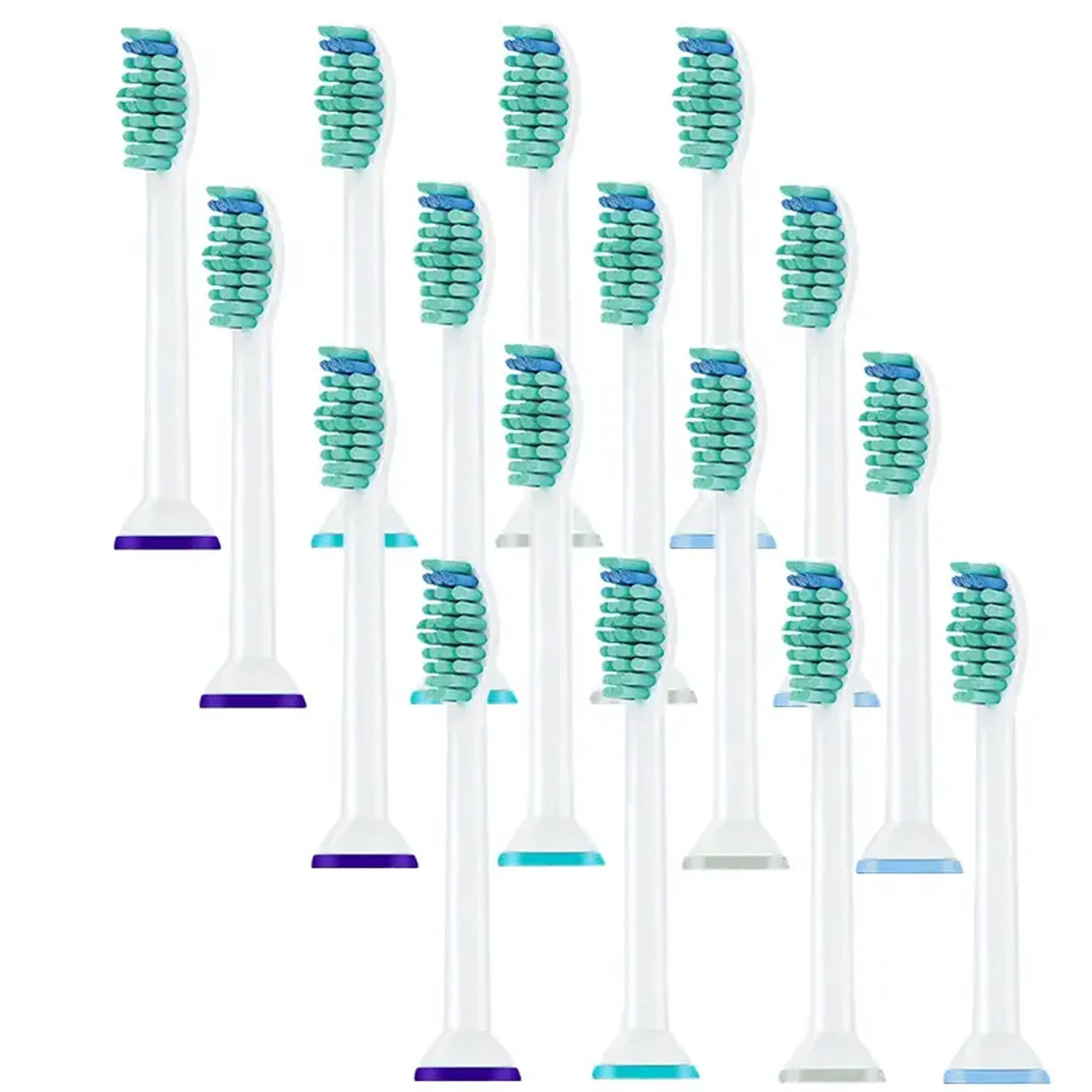 4–32 Stück Ersatzköpfe für elektrische Zahnbürsten, kompatibel mit Philips Sonicare Ersatzbürstenköpfen, aufklappbare Griffe