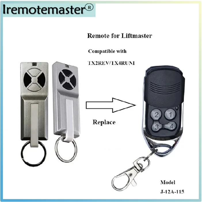 For Liftmaster TX2REV Merlin+ E960M E945M 433.92MHz Garage Door Remote Control TX4REV TX2EVS TX4EVS Openers Control