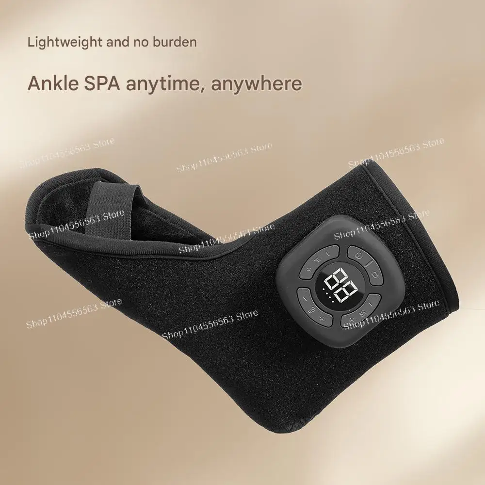 Wireless Heated Foot & Ankle Massager with Vibration and Air Compression for Pain Relief and Muscle Relaxation at Home
