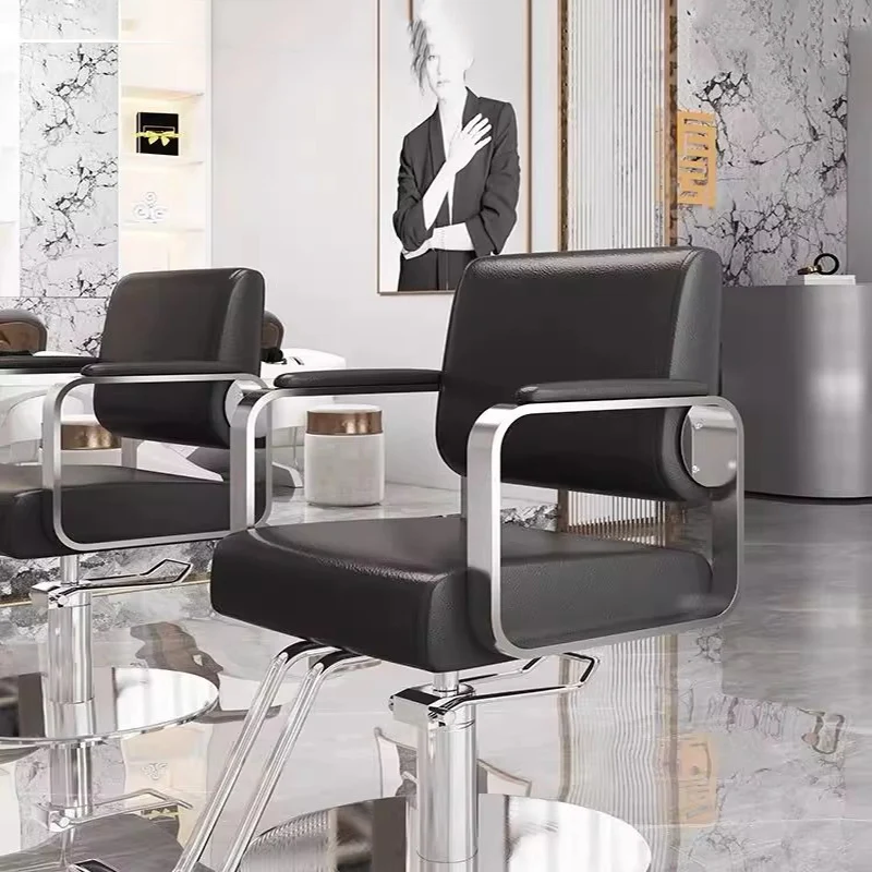 لوازم الصالون، صينية كرسي الحلاق والشامبو، كرسي الحلاق التجاري للشعر، أثاث صالون تصفيف الشعر الفاخر المريح #6