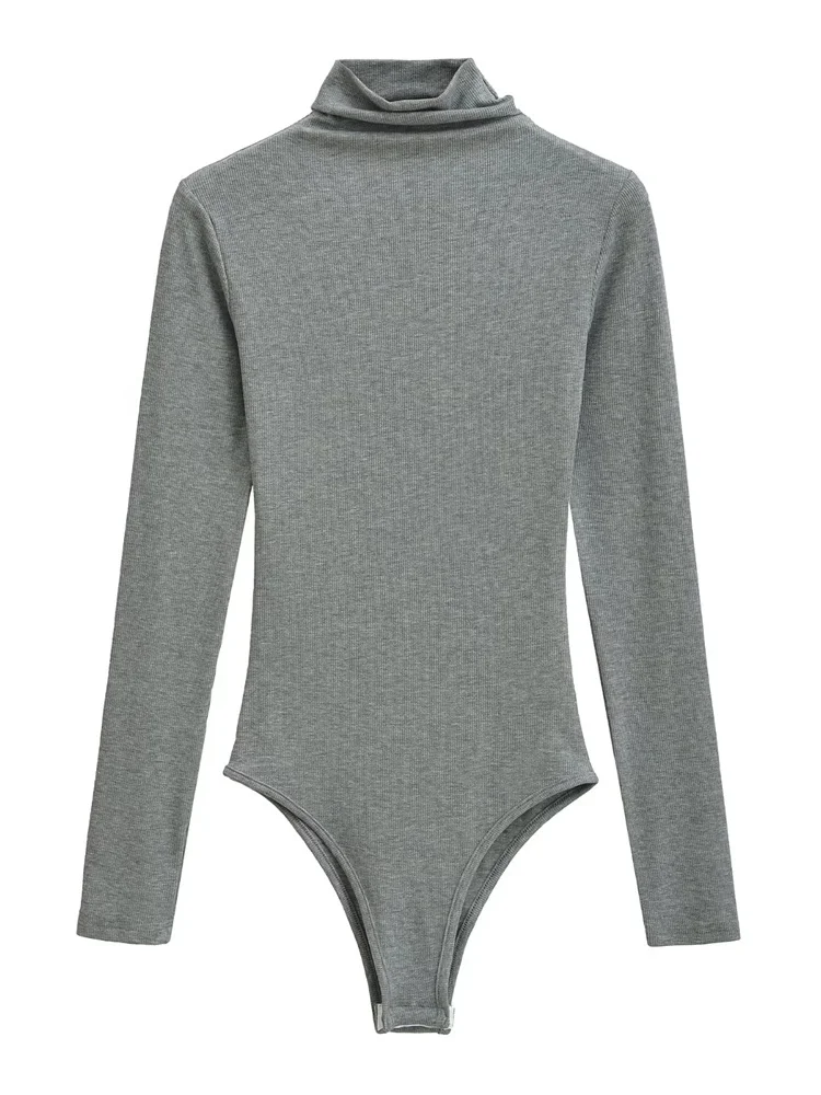 

Сексуальный комбинезон High Ne Long Sve, женская весенне-осенняя облегающая футболка Base irt, внутренняя одежда, топ Street Sle с высокой талией...