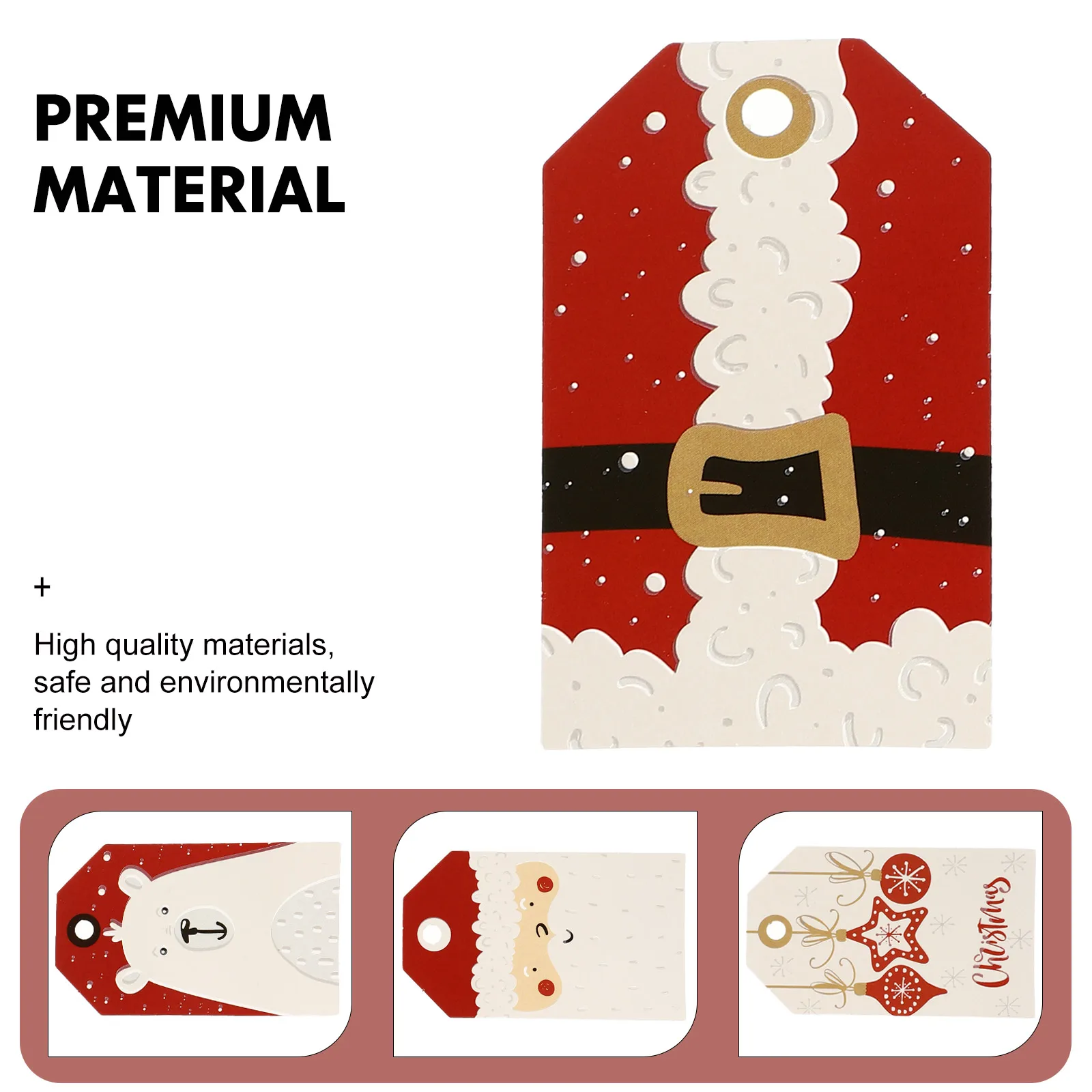 

24 Pcs Tag Christmas Tree Decoration Hanging Card Xmas Ornaments Decorative Brown