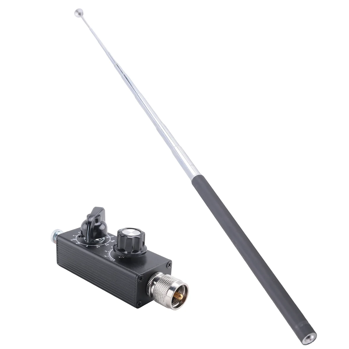 HamGeek Mini-ANT 20W QRP Shortwave All Band Tuned Antenna with M-Head 5MHz-55MHz