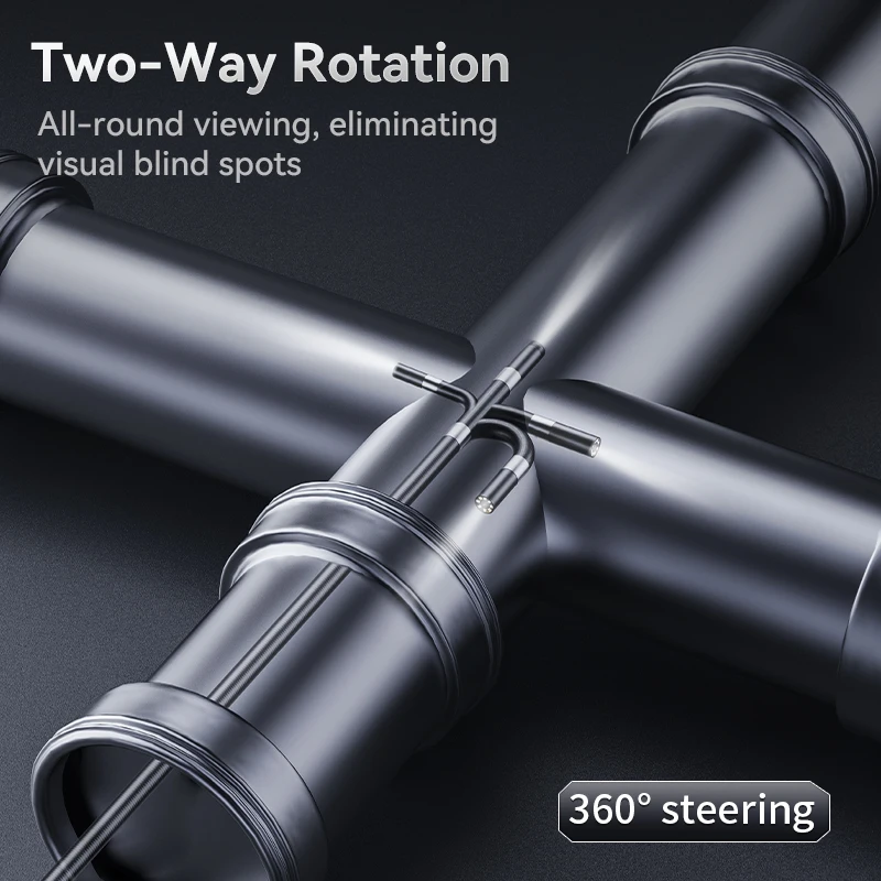 Telecamera per endoscopio industriale HD1080P con schermo IPS da 4,3 pollici Telecamera per ispezione con rotazione di 360 gradi Periscopio per tubi per auto