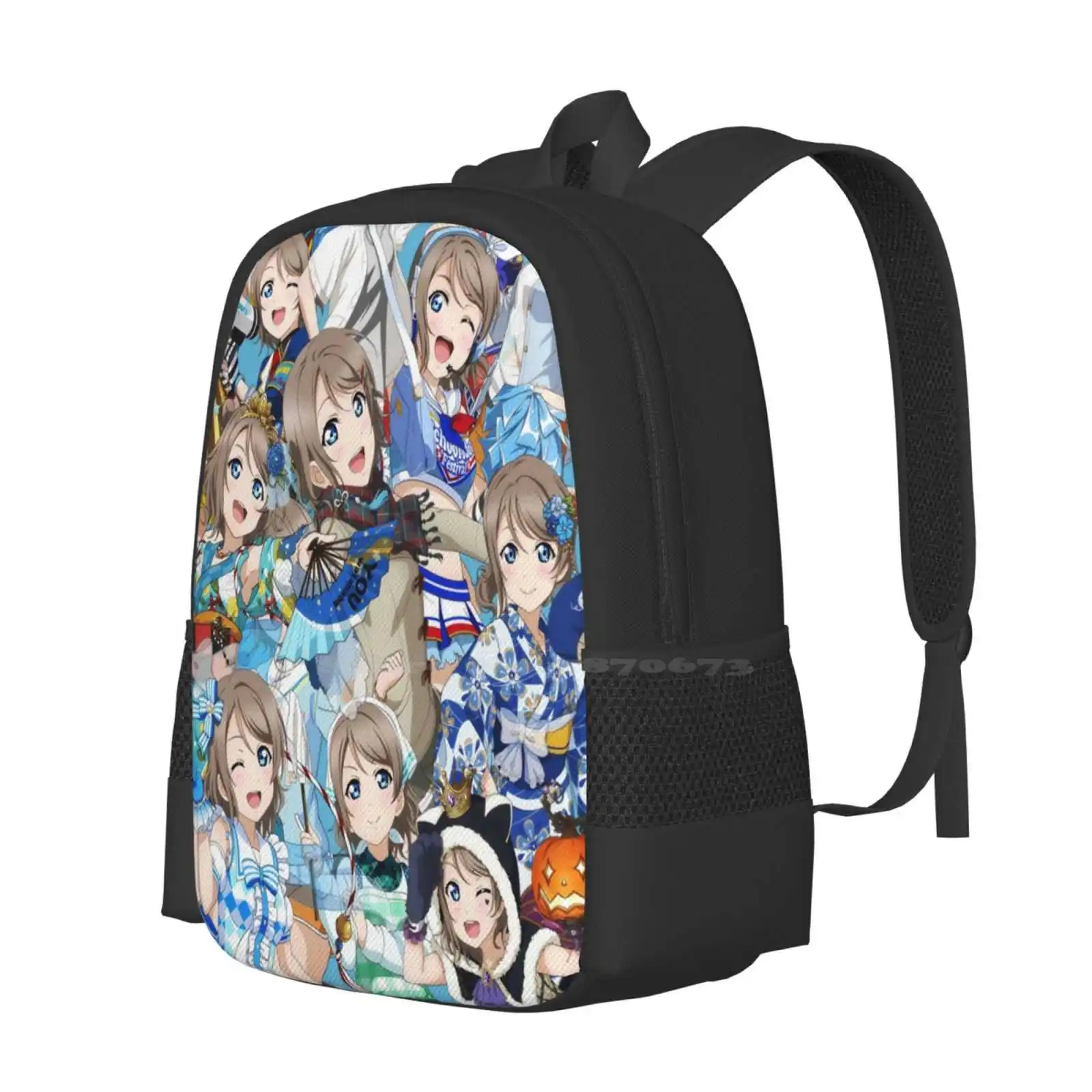 You Everywhere Large Capacity School Backpack Laptop Bags You Watanabe Watanabe You Aqours Love Live Sunshine Cyaron