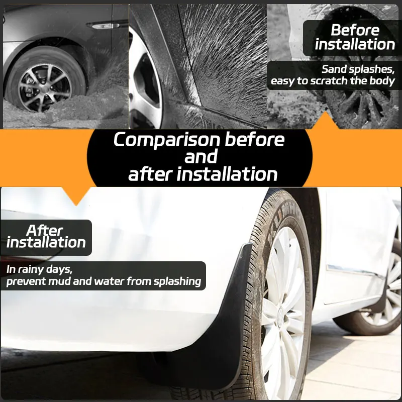 واقيات الطين لكيا سيراتو فورتي K3 YD 2014-2018 2015 2016 2017 عجلة أمامية وخلفية درابزين مقاوم للماء ملحقات مضادة للرذاذ #4