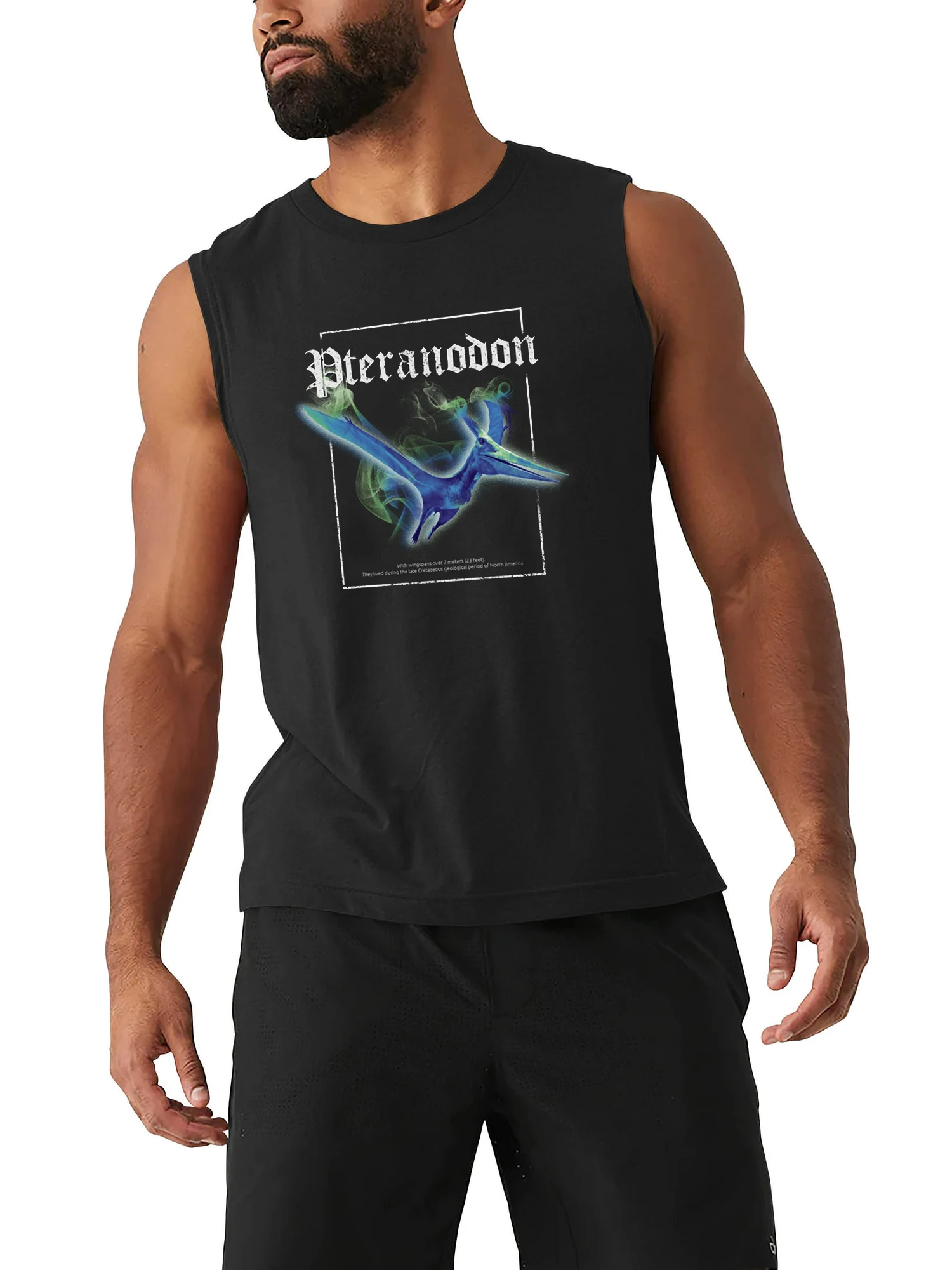 Pteranodon Dinosaur Palaeontology Vest New 100% Cotton O-Neck Summer Casual Mens Tank Top Sleeveless T-shirt