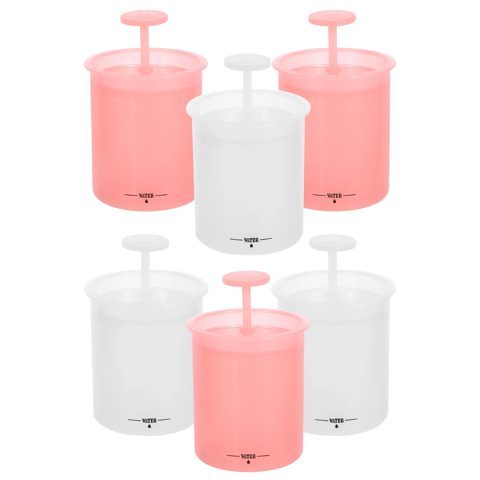 6 pezzi creatore di schiuma per il viso detergente schiumogeno tazza di schiuma di plastica dispositivo di pulizia del viso da viaggio bolle di sapone ricco profonde