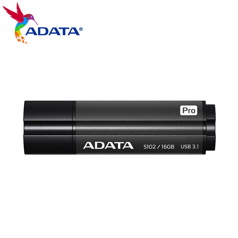 ADATA محرك فلاش USB S102 Pro USB 3.1 بندريف 16 جيجابايت عالي السرعة قرص U صغير قلم محرك U عصا ذاكرة USB عصا