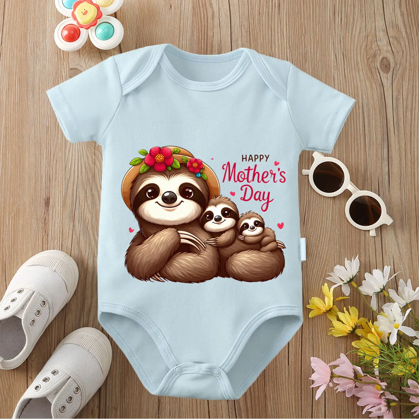 

100% хлопковый комбинезон с принтом «С Днем матери»/«Люблю маму», удобная одежда для малышей, комбинезон для новорожденных от 0 до 12 месяцев