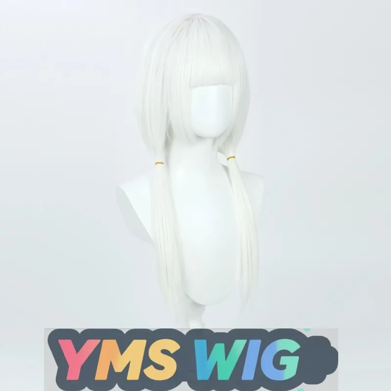 【MIS PERUCA】 Cantor Virtual YouTube Shen Chun Magic Girl Hanabuta Taro Peruca Cosplay Couro Cabeludo Branco Puro