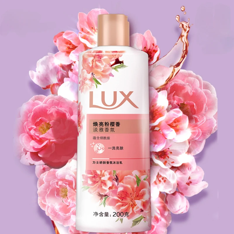 200g Lux Gel de ducha Lotus Charming Skin Hidratante Cuidado de la piel fragante y de larga duración