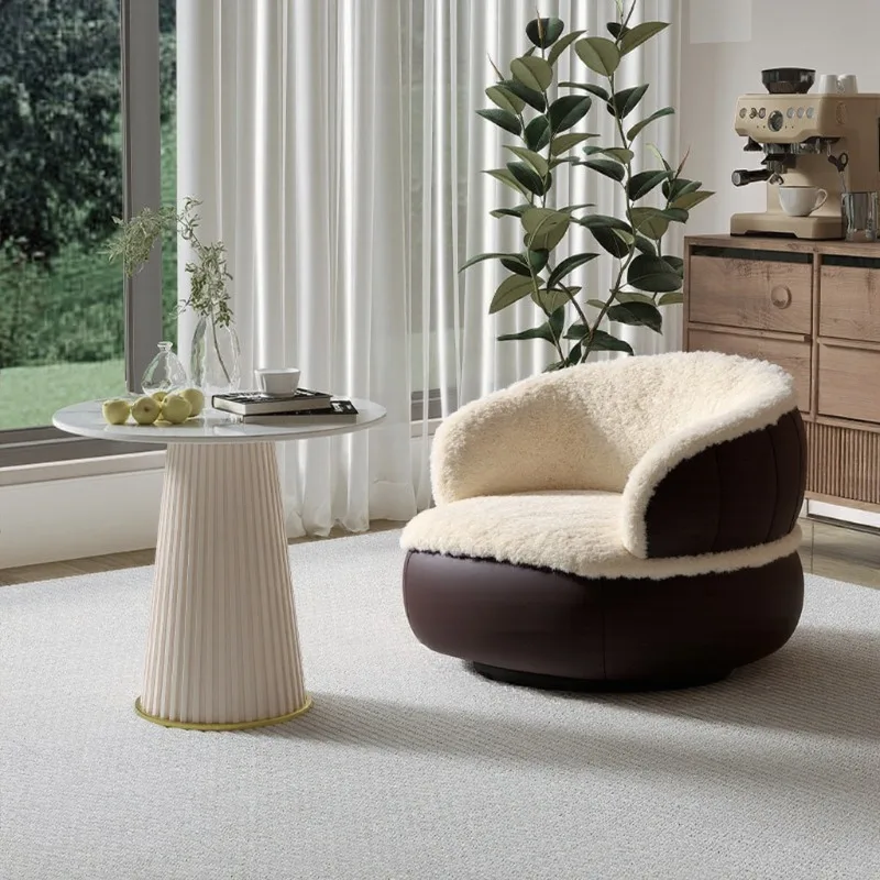 

Simple single sofa chair villa hotel living room lounge chair negotiation modern fabric leisure chair