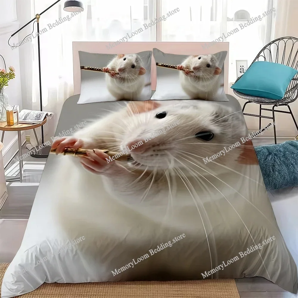 

Lovely Rats Boys Duvet Cover Set Home Style Bedding Soft Laundry Cotton Bed Student Dormitory Gift Home Textileextile741