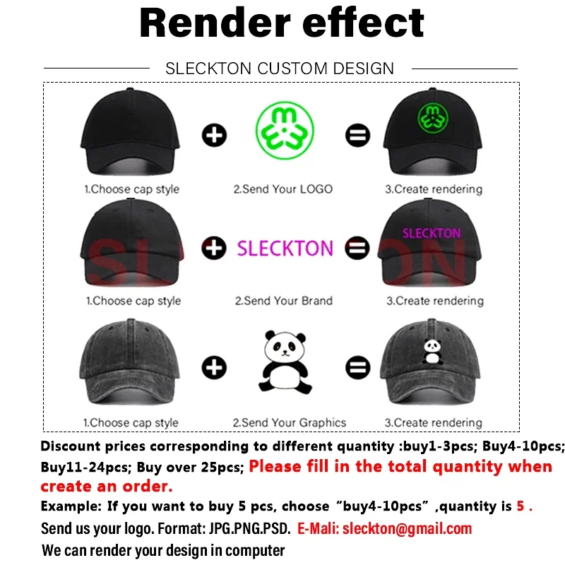 SLECKTON Custom Logo Baseball Cap Unisex Summer Camouflage Embroidery Design Brand Picture Print DIY Sun Hat for Men view 4