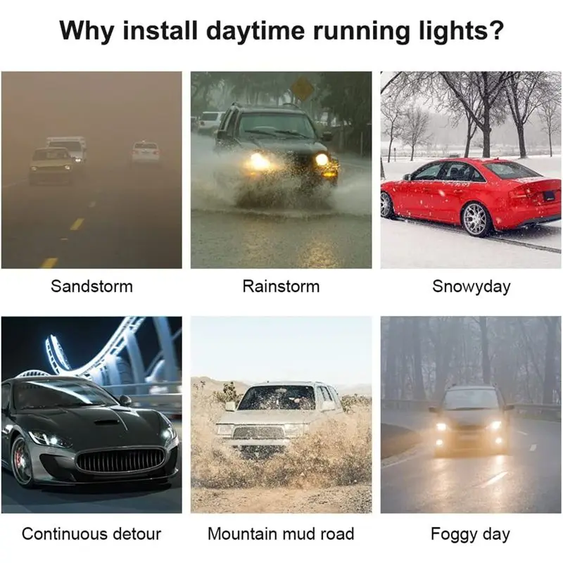 

Just- Car Hood LED Strip Lights, Flexible Headlights Waterproof Car LED Light Daytime Running Light Strips Hood Light, 59 Inch