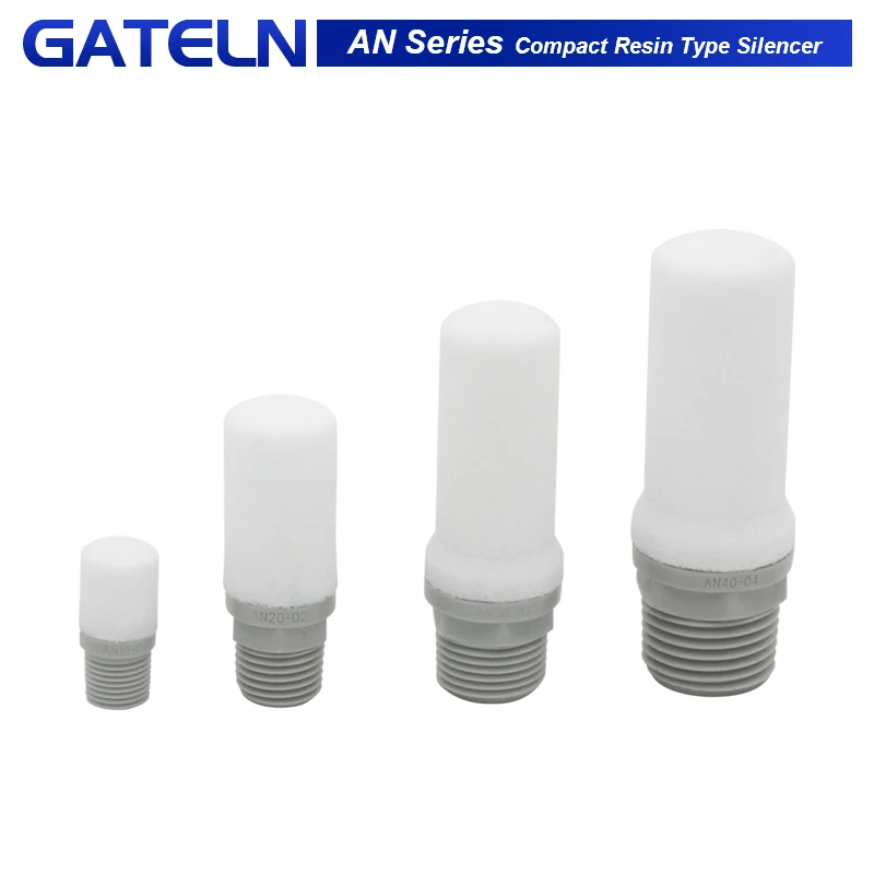 

10pcs/lot AN Series Compact Resin Type muffler solenoid valve exhaust AN10-01 AN20-02 AN30-03 AN40-04 AN500-06 AN600-10