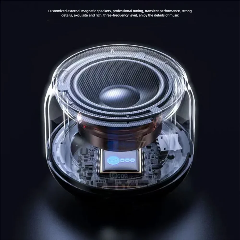 Transparente Lichter Bluetooth Audio Desktop Mini kleines Audio drahtloses Auto großvolumiger Subwoofer