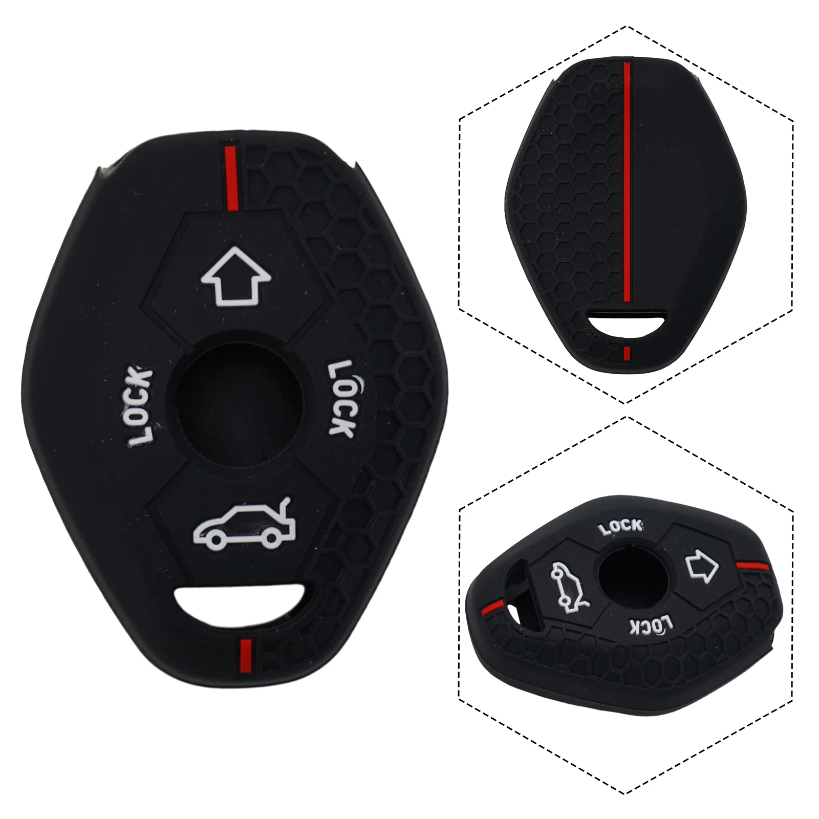 Anti slip Silicone Key Case for For Bmw E46 E53 X3 E83 X3 E39 Serie 7 5 3 330i Provides a Firm Grip and Secure Handling