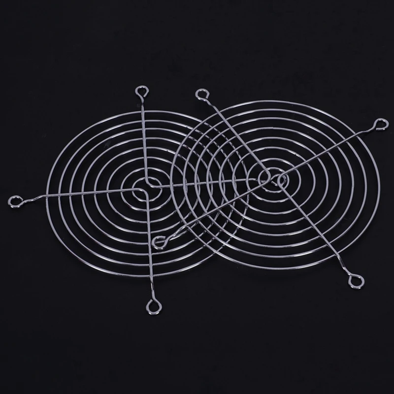 Rejilla protectora de dedo de alambre de Metal para ventilador de caja de ordenador, 120X120Mm, 10 unidades