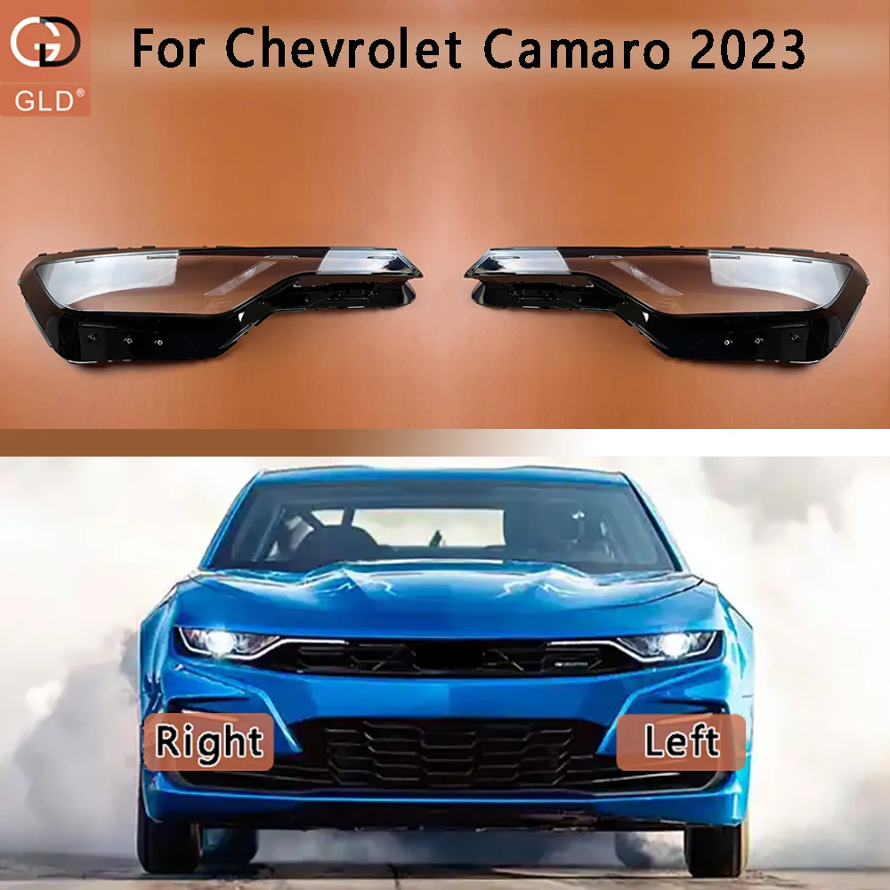 

For Chevrolet Camaro 2023 Headlamp Cover Shade Headlight Transparent Lens Lamp Shell Masks Plexiglass Replace Original Lampshade