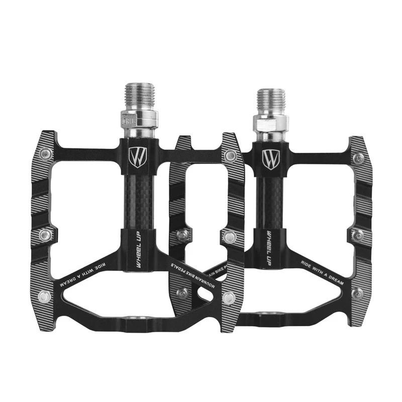 MTB Bicycle Pedal Mountain Bike Pedals Wide Platform  Aluminum Alloy Bike Accessories Non-Slip Flat Pedals for Bicycle parts