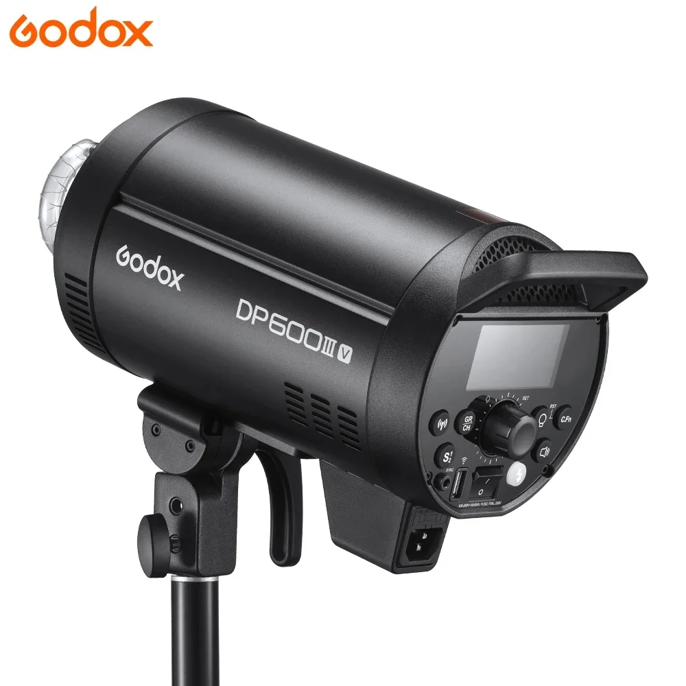 GODOX DP600III-V ไฟจำลองแสงแฟลช600W 2.4G ไร้สายระบบ X ไฟแฟลชรถยนต์ถ่ายภาพ5800K