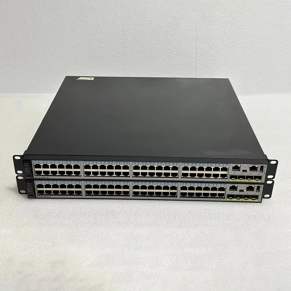 1 قطعة لهواوي 48 منفذ جيجابت الطاقة أربعة منافذ SFP طبقة 3 إدارة الشبكة التبديل S5720-56PC-EI