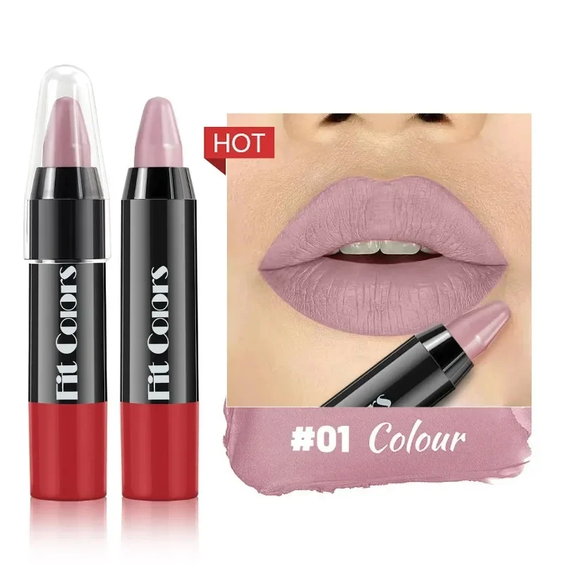 Matte Crayon Lip Liner Pencil Lips Outline Contouring Lasting Waterproof Lipstick Pigments Moisturizing Lip Balm Cosmetics Brown